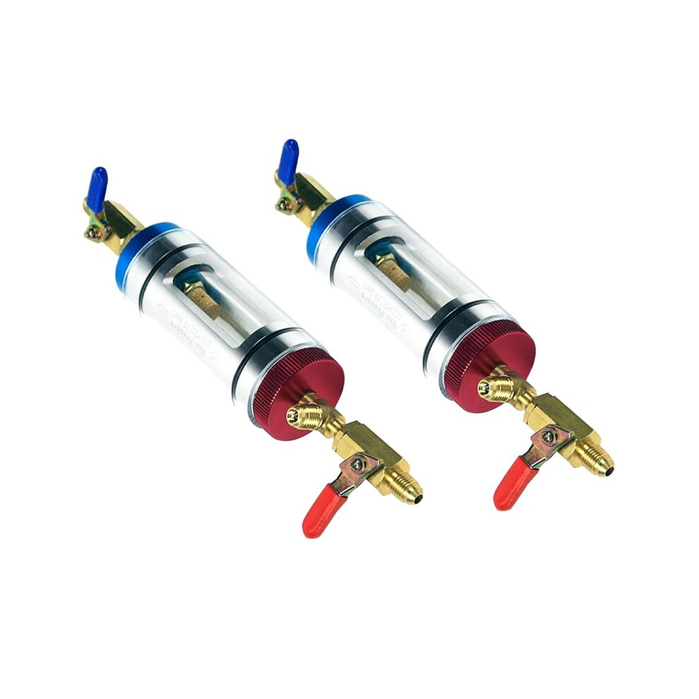 Automotive Air Conditioning Refrigeration Oil Filtration Analyzer Refrigerant Oil Replacement Tool Purity Detection 2Pc 4712531376948