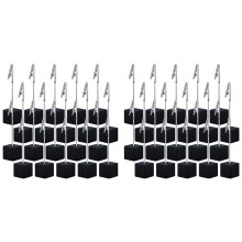 40 Pièces de Support de Mémo à Base de  avec Pince Crocodile, Support de Numéro de Table à Base de Bois, Support de Carte de Place à Base de