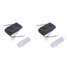 2X Kit de Télécommande de Remplacement pour Ventilateur de Plafond Universel, 50 W, 6 Vitesses et Minuterie, pour Ventilateur de Plafond CC