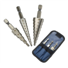 3-12mm 4-12mm 4-20mm Rechte Groef Trapboor HSS Hout Metaal Gatenfrees Kernboor Gereedschapset