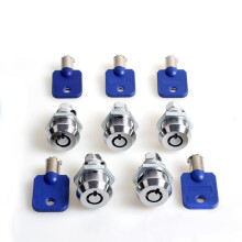 Juego de 5 Cerraduras de Leva para Puertas de Máquinas de Juego con Llave de 27 mm para Puertas de Gabinetes de Máquinas de Pinball.