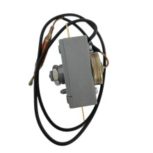 Termostato WQS93-12T de 20A com Rearme Manual para Aquecedor de Água Elétrico, com Sonda de Quatro Pontas e Limitador de Temperatura de 93C.