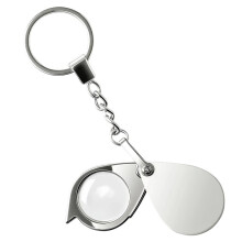 20X  Pocket Magnifying Glass with Keychain, Ideal for Coin & Stamp Collectors, Jewelry Appraisal