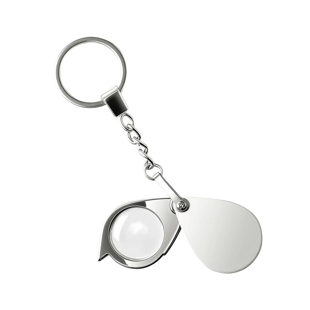 20X Pocket Magnifying Glass With Keychain, Ideal For Coin & Stamp Collectors, Jewelry Appraisal 4713706942739