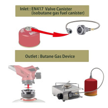 CAMPINGMOON Convertitore di Gas Magnetico Z13M Adattatore Connettore Convertitore per Forno di Tipo Diviso Attrezzatura da Campeggio per Cucinare e