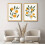 Affiche abstraite aquarelle citron orange 30 x 40 cm 4
