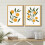 Affiche abstraite aquarelle citron orange 30 x 40 cm 5
