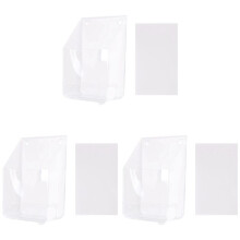 3X Impermeabile Coperchio Campanello Impermeabile Trasparente per Campanello Senza Fili Campanello per Porta di Casa