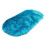 Weiche, künstliche Schaffelldecke, blau 2