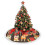 Weihnachtsbaumrock mit Fransen und Spitze, 91 cm (36 Zoll), Polyester 4