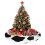 Weihnachtsbaumrock 122 cm (48 Zoll) mit Kuhmuster aus Polyester 4
