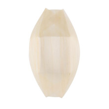 500X Finger Food - Bowls, "Boat" Biodegradable Wood 11 cm x 6.5 cm