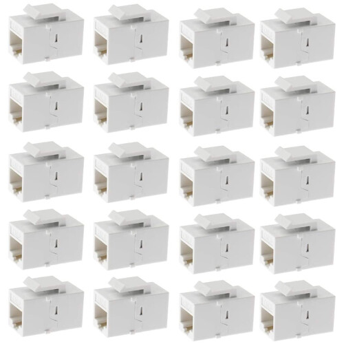 Ethernet  Coupler, 20Pack Cat6 RJ45  Jack Inline Female Connectors