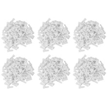 600Pcs 22-16 GA AWG Closed End Crimp Caps Splice Gauge Wire Connectors Terminals (White)