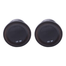 2X DC12V RD Voltmetre Numerique Trois Fils Vehicules Motos Bateau Voitures Tension Panneau Metre LED Affichage Couleur