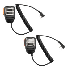 2X 2 Pin PTT Handheld Speaker Mic Microphone for TYT Ear 2.5mm Stereo 3.5mm Stereo Microphone