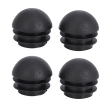 4 Tube Rond En Plastique de 25 mm de Diamètre Insère Des Bouchons D'Obturation Noirs