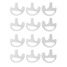 6 Paires Ecouteurs Intra-Auriculaires de Silicone Doux Transparent pour Le Talkie-Walkie Ecouteur de Tube Acoustique Cache Petit / Moyen / Grand