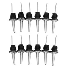 12 Stücke Edelstahl Geist Weinflasche Ausgießer Stopper Free Flow Liquor Cocktail