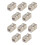 10PCS Pass Through Gigabit Ethernet Cat6a RJ45 T568B Jacks Toolless Network Modules Shielded LAN Connector Socket 1