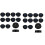 24 Pack Replacement Solar Light Parts Solar Light Replacement Tops Waterproof LED Solar Panel Lantern Lid Light Outdoor 1