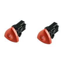 2X Bouton de Commutation D'éclairage D'Urgence D'Avertissement de Danger pour Master Laguna Espace Trafic Vivaro 8200442724,93856337
