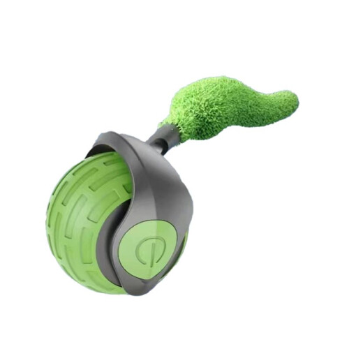 New-Generation Interactive Cat Toy Indoor  Interactive Cat Toy  Automatic Moving Cat Toy  with Tail Green