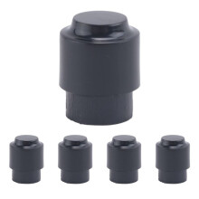 Guitar Toggle Cap Tip Push Top Hat Round Black Parts Pack Of 5