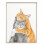 Kunsttryk "Forelsket kat" af Crystal Ho, akvarel, 250 g/m² 1
