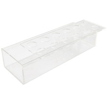 Vaso retangular de acrílico transparente para flores – 12 furos