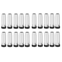 20 Pièces Séries 24KD Buse à Gaz 10 Pièces Séries MIG Torche de Soudage Buse à Gaz Pointe de Contact pour Outil de Soudage MIG / MAG