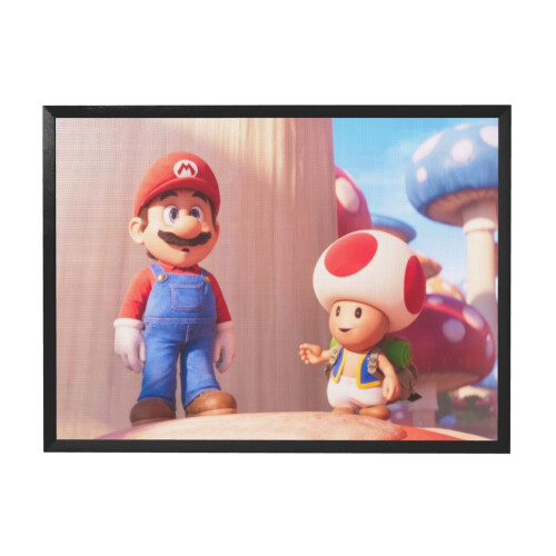 Super Mario – wydruk ścienny w czarnej ramie