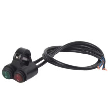 Interruptor de Botón de Control Doble para Faros Delanteros, Frenos y Antiniebla de 22 mm para Motocicleta Universal D