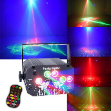 LNKOO 3 en 1 Nebula Laser LED Party Light