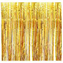 Rose Gold Door Curtain Fringe Garland 2m x 1m