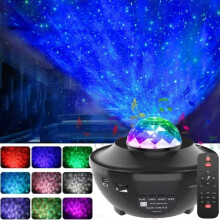 Lâmpada projetora de estrelas com alto-falante Bluetooth, 14 cores