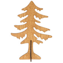 Wooden Christmas Tree Cutouts for DIY Decor 12 pcs