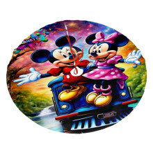 Weihnachtsbaumrock mit Mickey-Mouse-Motiv aus Polyester