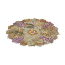 Alfombra de terciopelo con estampado floral de 60 cm.