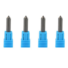 4X PCD Diamond Engraving Bits Engraver CNC Carving Stone Carbide Milling Cutter Granite Marble D6XL40X90DegreeX0.4