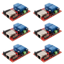 6X LAN Ethernet 2-Way Relay Board Delay TCP/UDP Controller Module WEB Server