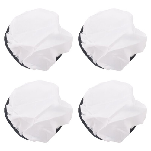 4Pcs 18cm Light Diffuser,Soft Diffuser Lamp Cover White Lamp Shade Diffuser,for Studio Strobe Reflectors
