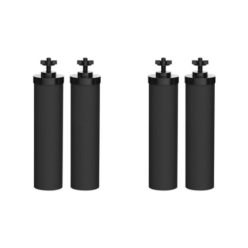 4PCS Water Filter Replacement for  Black Activated Carbon BB9-2 Filters for Gravity-Fed Water Filter System
