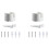 2X Router Wall Mount Bracket Mesh WiFi System Storage Bracket with Cord Management for Office for  Deco M4/E4/P9 1