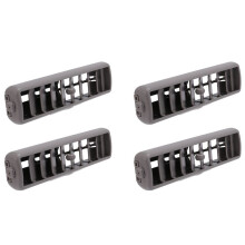 4X Couverture de Calandre de Panneau A/C de Sortie D'Aération Latérale de Climatisation de Toit de Voiture Grise Installer pour Pajero V93