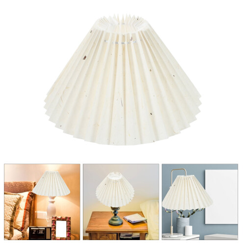 Πλισέ αμπαζούρ για E27Bulb, Χακί, 4x9.4x6.3in 1