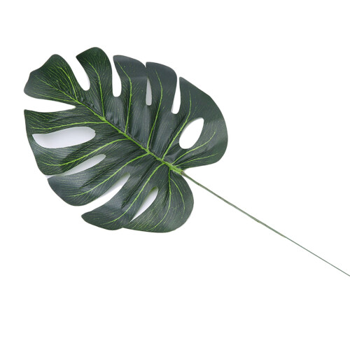 Decoração artificial com folha de Monstera (1 peça)