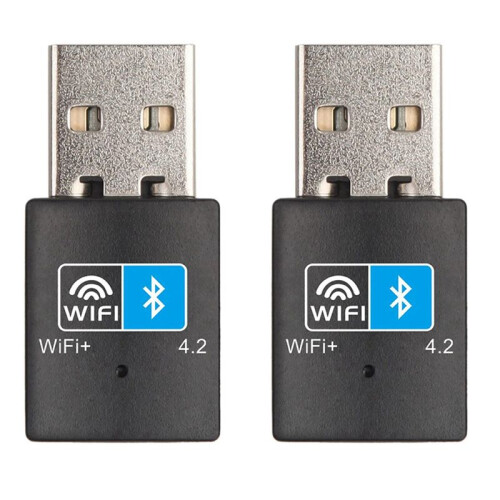 2X USB Wifi -Compatible Adapter V4.2 Wireless Network Card Wifi Antenna Transmitter PC Lan Internet Receiver
