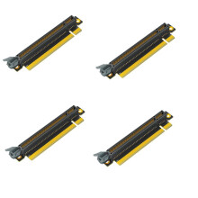 4X PCI-E 16X 3.0 90 Degree Reverse Male to Female Riser Card for 1U Server (Installation Direction Towards CPU)