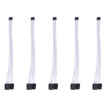 5X Câble D'Extension 12VHPWR PCI-E 5.0 16 Broches Vers 3X8Pin(6+2) Câble D'Extension Gainé 16AWG Compatible pour 3090Ti & RTX 4080(B)